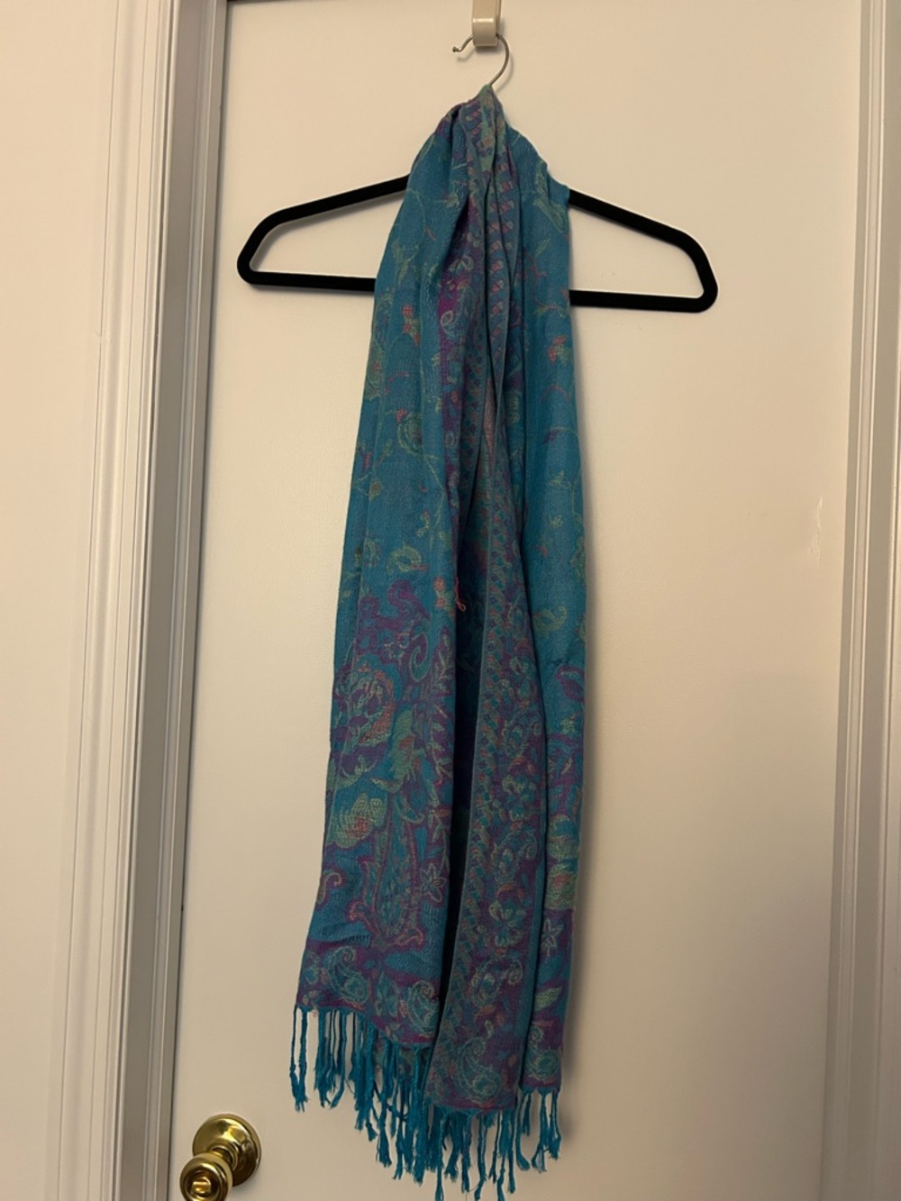 Turquoise Paisley Women's Scarf